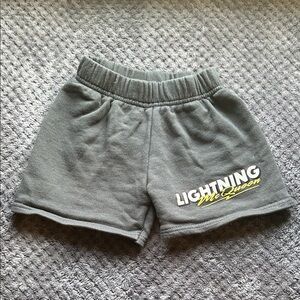 Zara Gray Kids Shorts with Lightning McQueen  Print